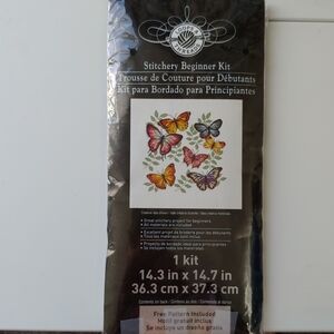 DMC Stitchery Beginner Kit with Butterfly Design